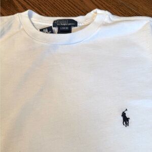Polo short sleeve white t-shirt